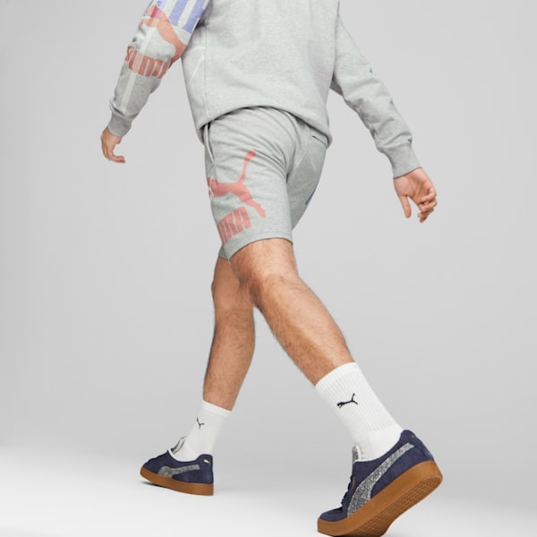 Classics GEN PUMA 8" Men's Shorts, Light Gray Heather, extralarge